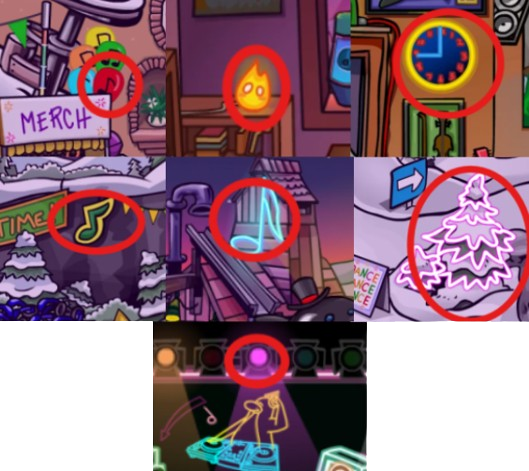 Club Penguin Glowsticks Location