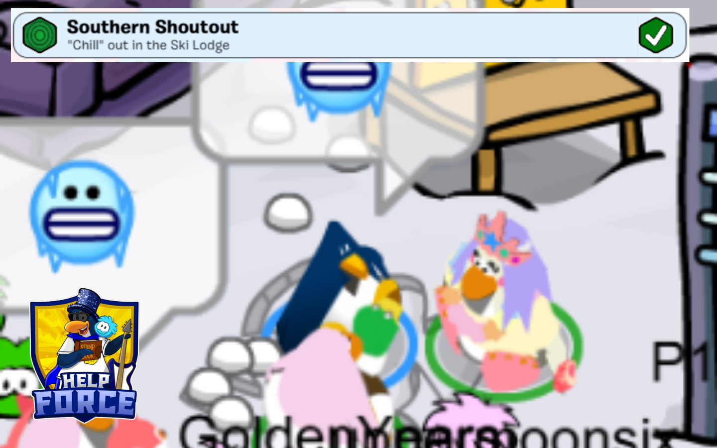 Southern Shoutout quest in the Ski Lodge