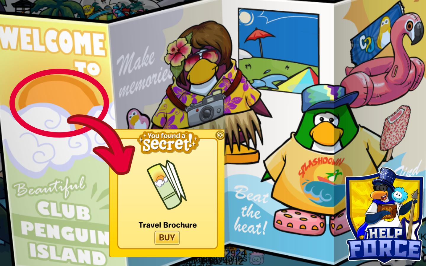 Hidden Travel Brochure in the Summer Splashdown Party catalogue