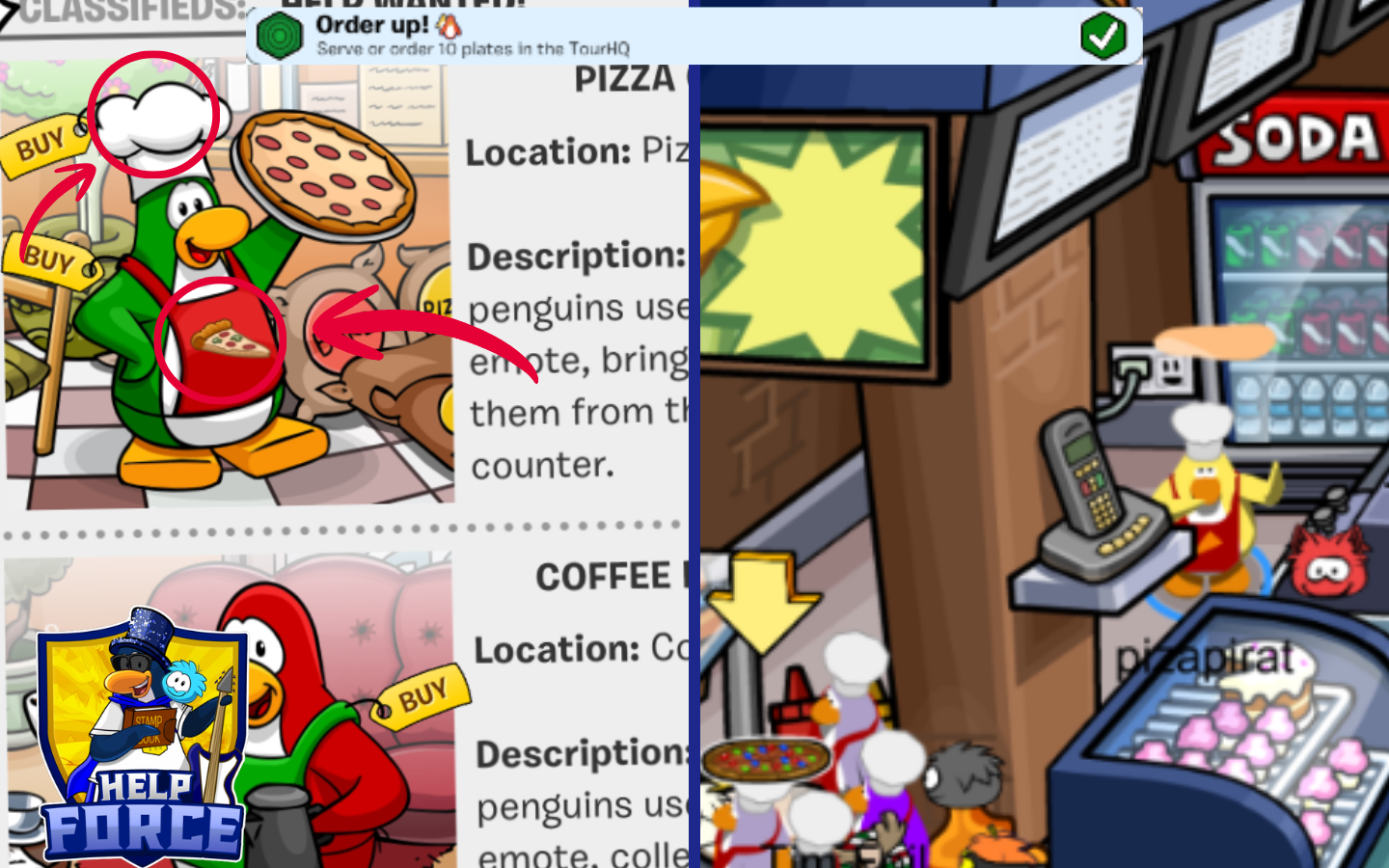 Club Penguin Journey Food Fair 2026 Order Up quest