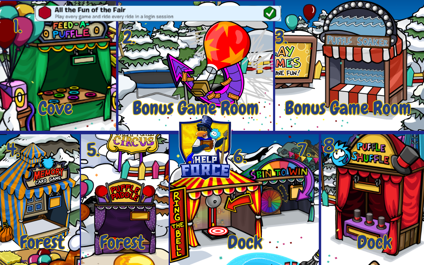 Club Penguin Journey Food Fair 2026 All the Fun of the Fair quest