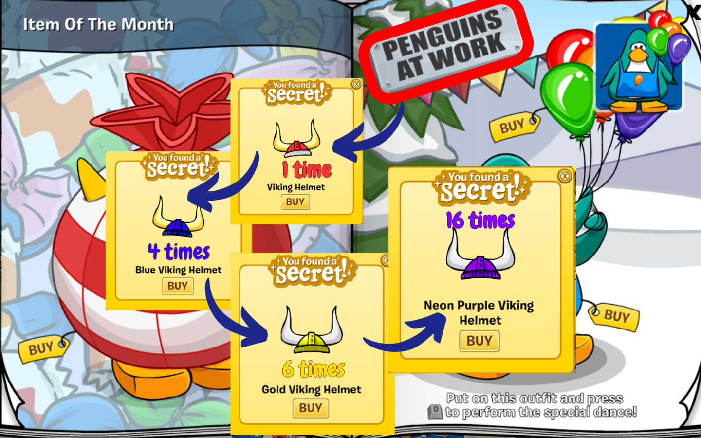 Club Penguin Journey September 2026 Penguins at Work Viking Helmet secrets