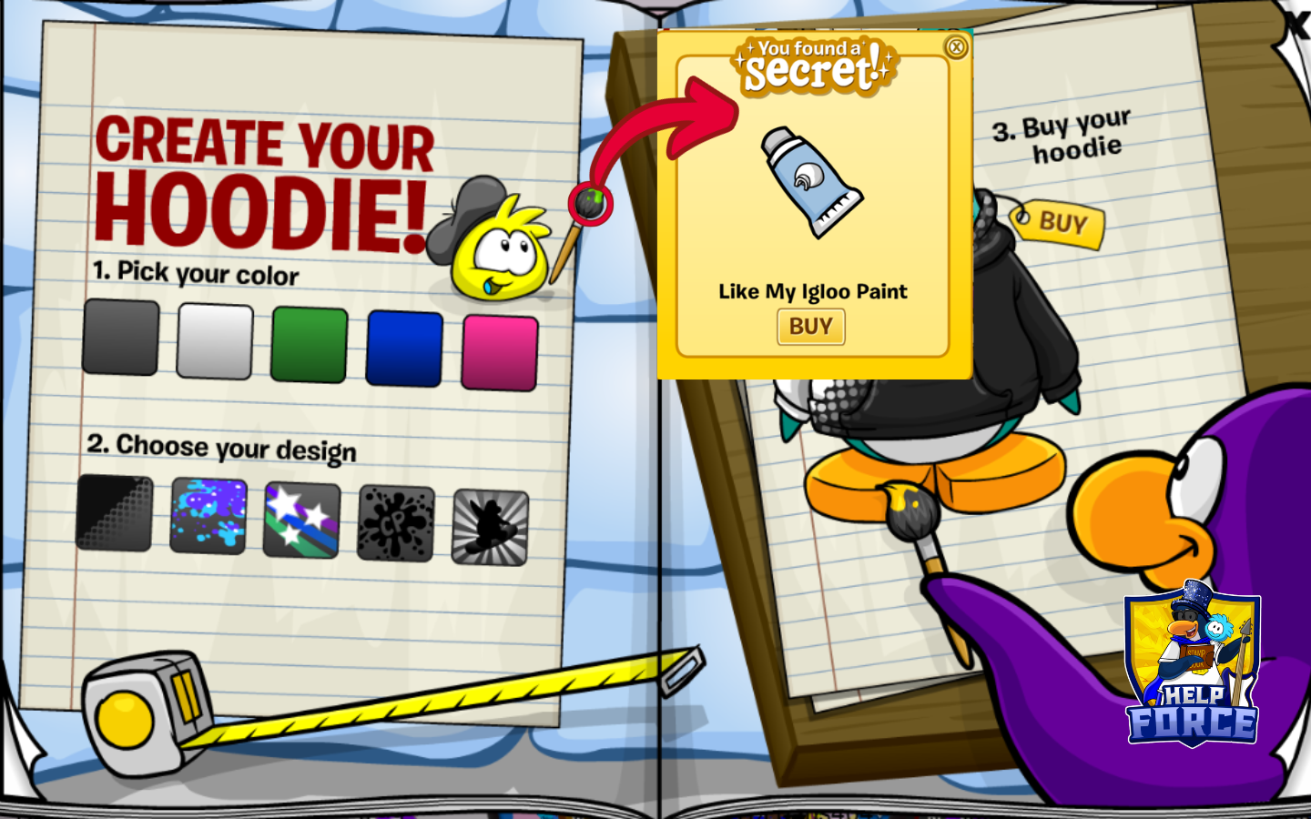 Club Penguin Journey September 2026 Penguin Style Catalog Custom Hoodies pages 6 and 7