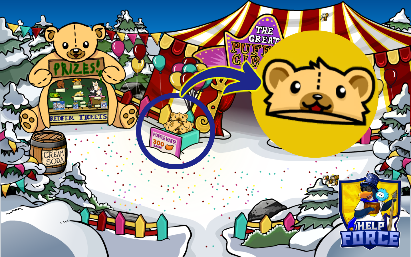 CPJ Food Fair 2026 Teddy Hat location at the Circus Entrance