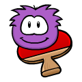 Purple Puffle Paddle Pin